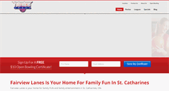 Desktop Screenshot of fairviewlanes.ca